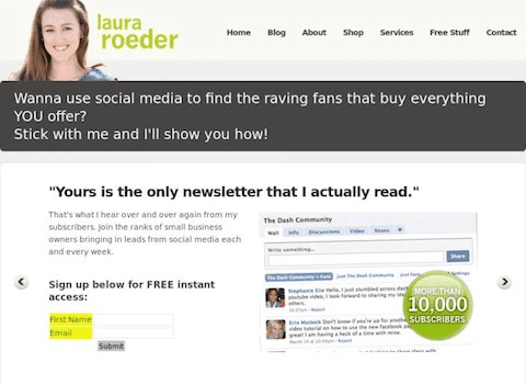 Use great headlines to attract customers