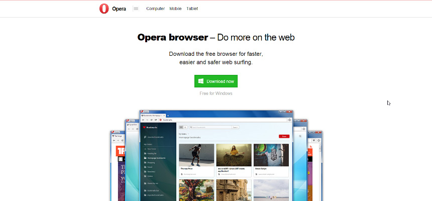 Opera Landing Page