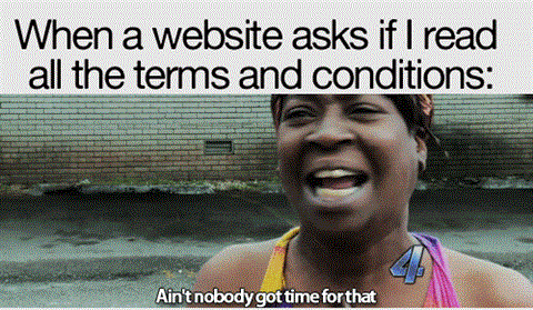 Terms and conditions funny