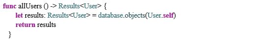 Database code