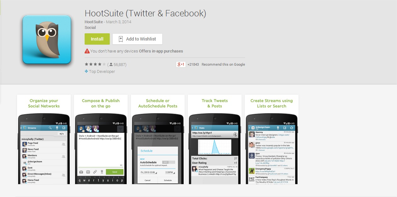 HootSuite (Twitter & Facebook)